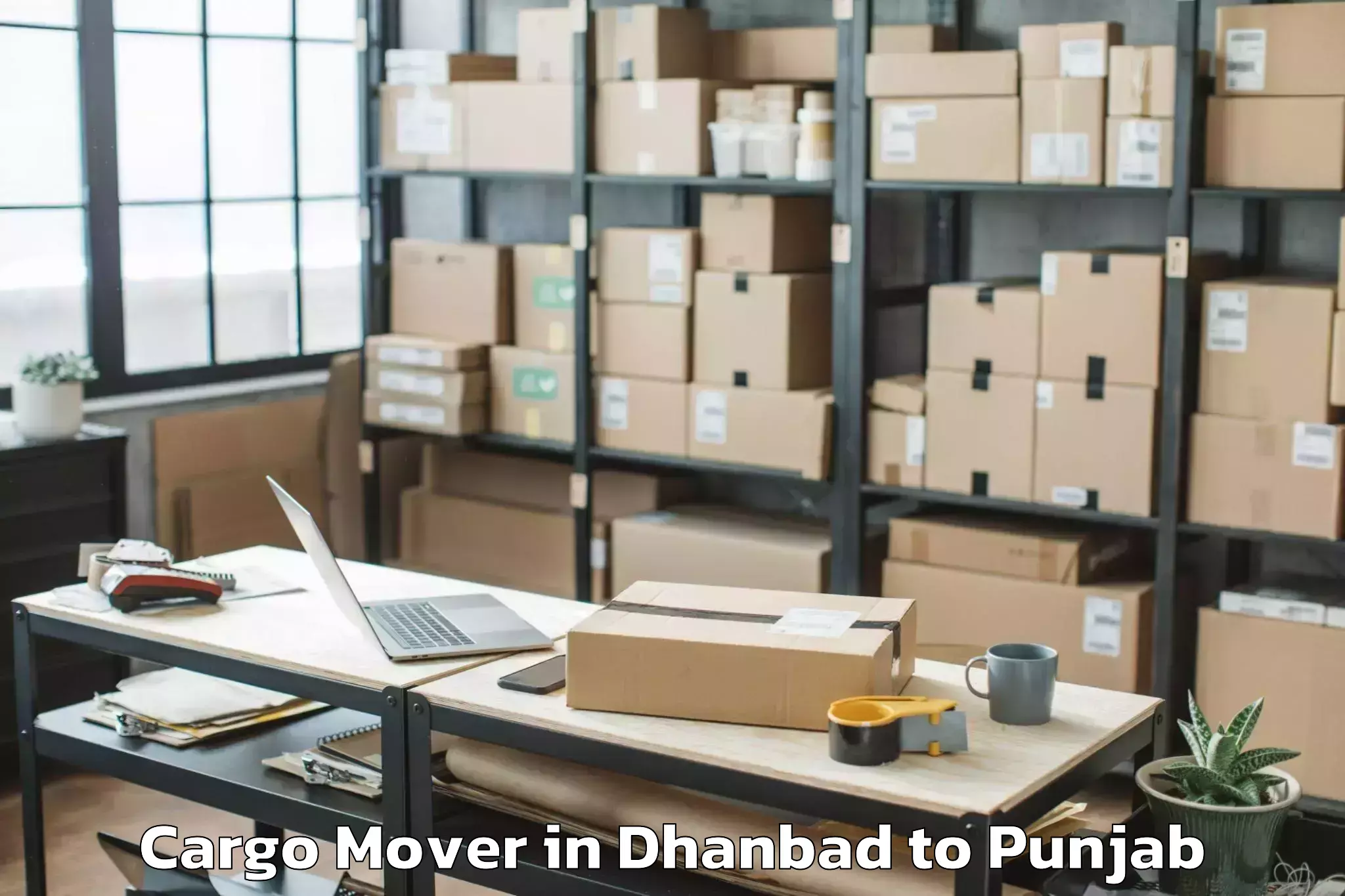 Top Dhanbad to Tapa Cargo Mover Available